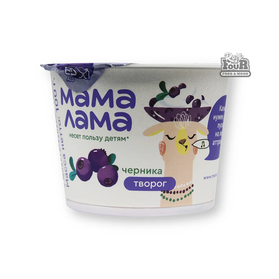 Կաթնաշոռ հապալասով «Мама Лама» 3.8% 100գ